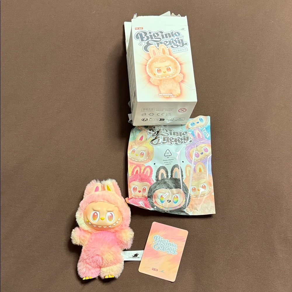 New Authentic Popmart Big Into Energy Labubu